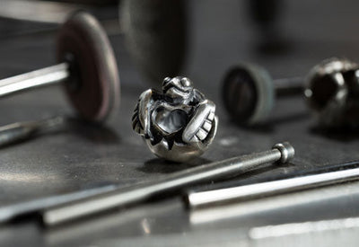 Sterlingsilber-Handwerkskunst, meistverkaufte Silberbeads kleine Schildkröte kommt aus ihrem Ei
