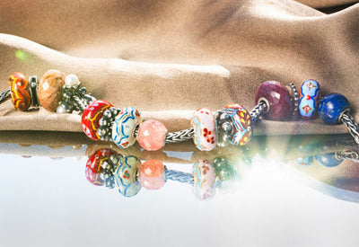 Trollbeads Day 2025 Kollektion, Ready to Shine Glasbeads mit kubischem Zirkonia