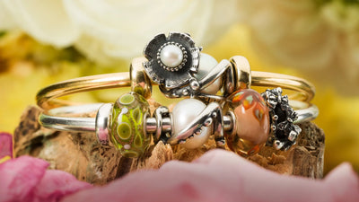 2 Trollbeads Armspangen mit Beads