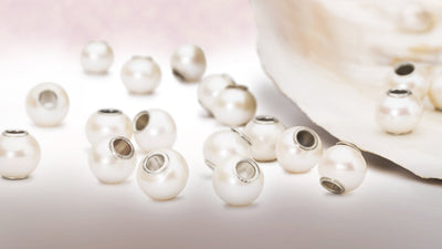 Weiße Süßwasserperlen Beads