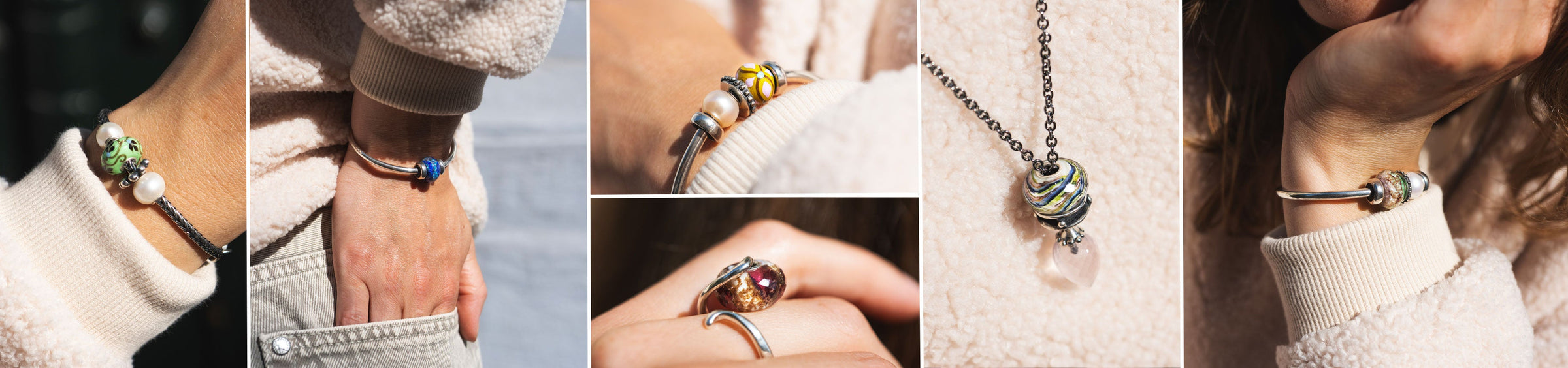Collage-Moodboard der sechs Gewinnerbeads von People's Uniques 2025
