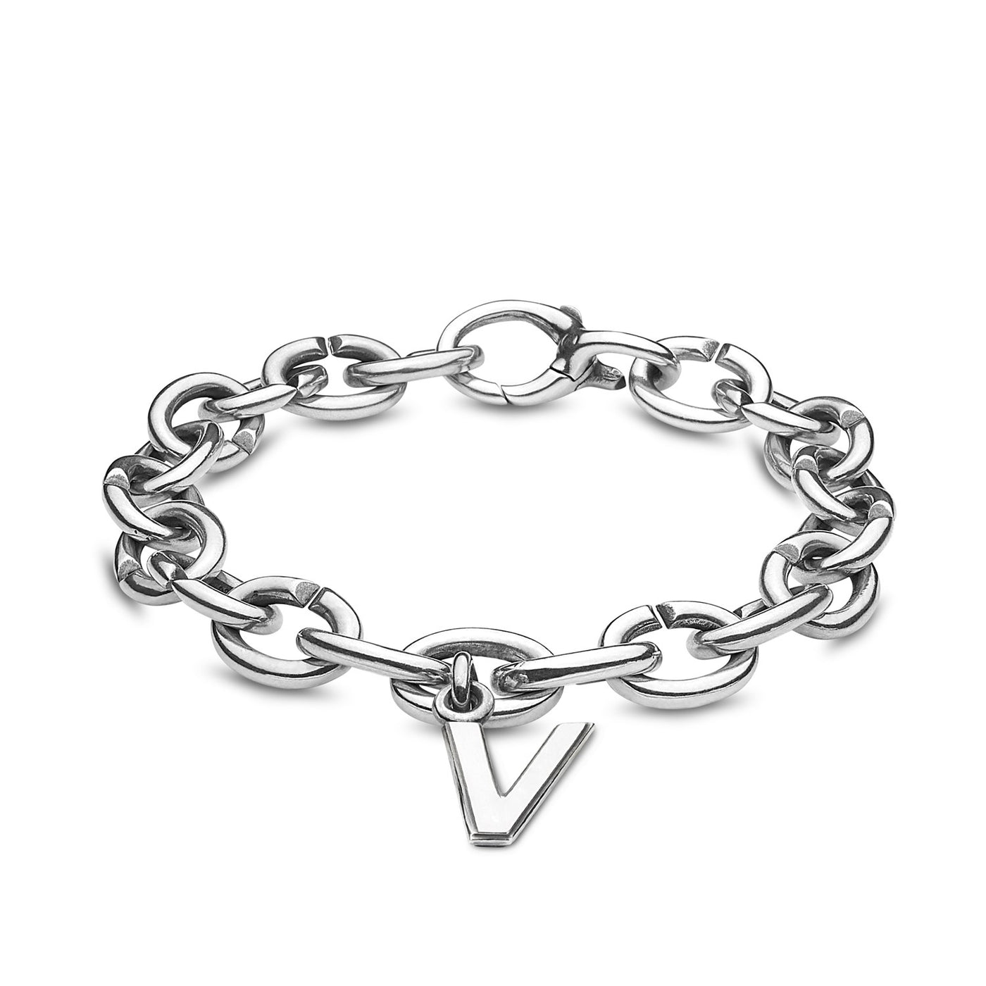 V, Single Silber Link