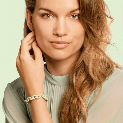Mint Green Silver Bracelet