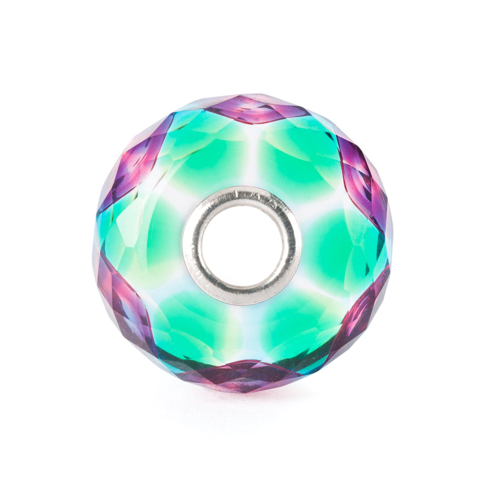 Trollbeads Charm 'Facettierter Blauer Goldstein' – Handgefertigter Glas-Anhänger In Schimmerndem Blau, TGLBE-30054
