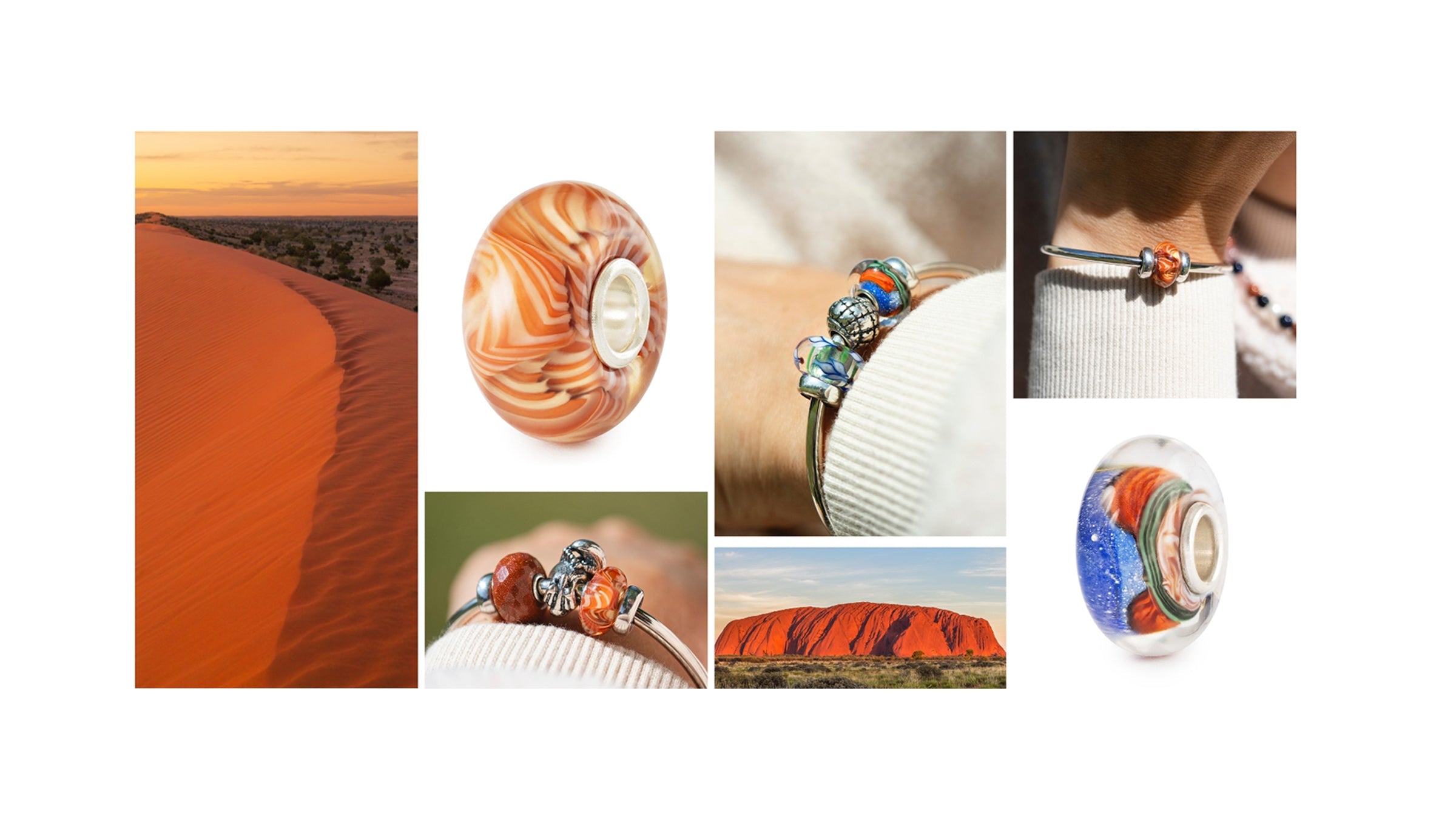 Collage mit Beads passend für Australien