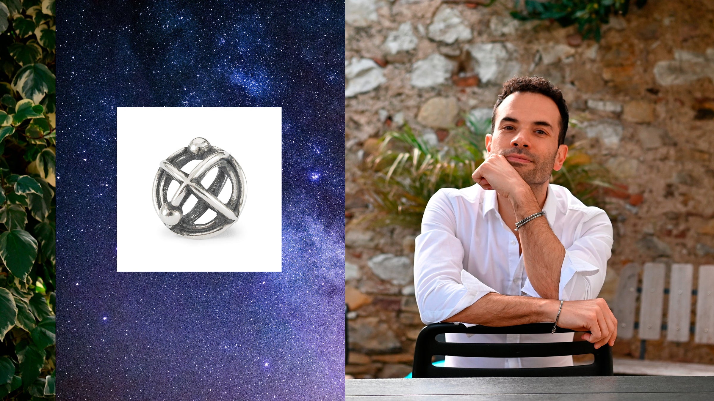 Paolo Riviera und Atom der Einheit Silberbead. Gewinner des People's Bead Wettbewerbs 2023.ner of 2023
