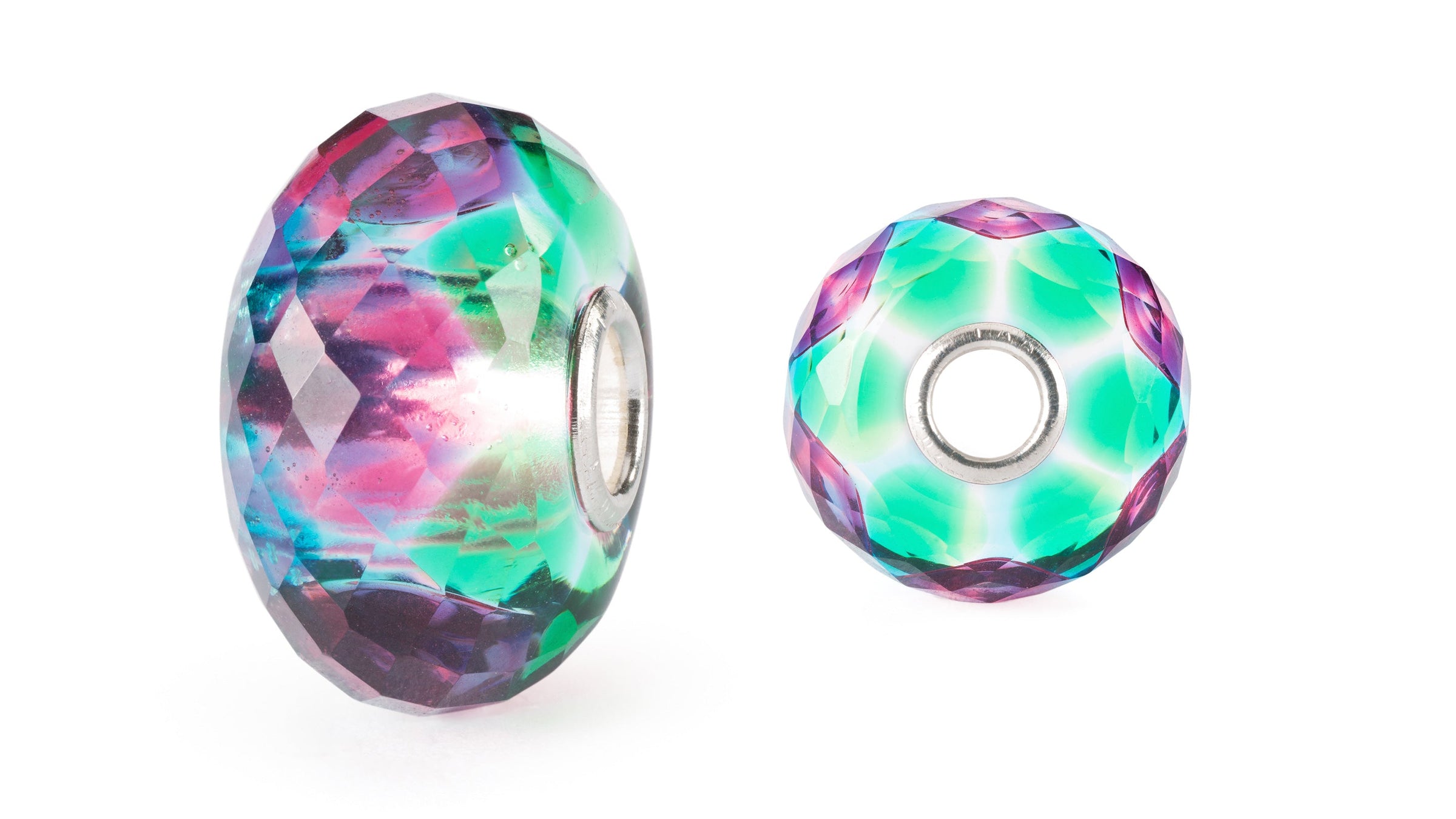 Trollbeads limitierter Glasbead Facetten der Stärke & Liebe