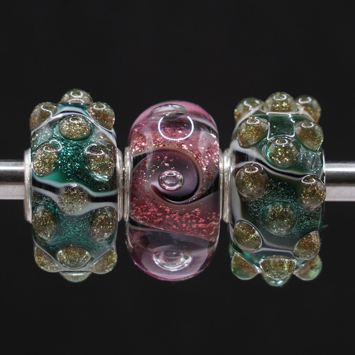 Rosa Glitzer Wirbel Unique Set