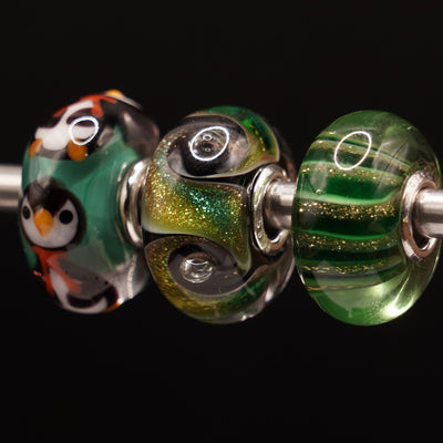 Grüner Glitzerwirbel Unique Set