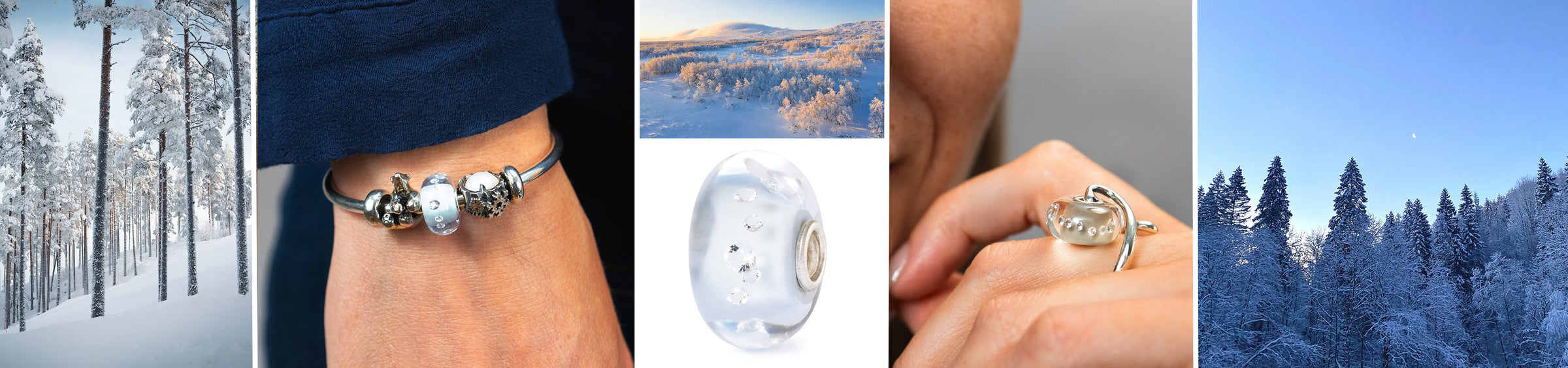 Moodboard mit nordischen Bildern und Beads als Inspiration