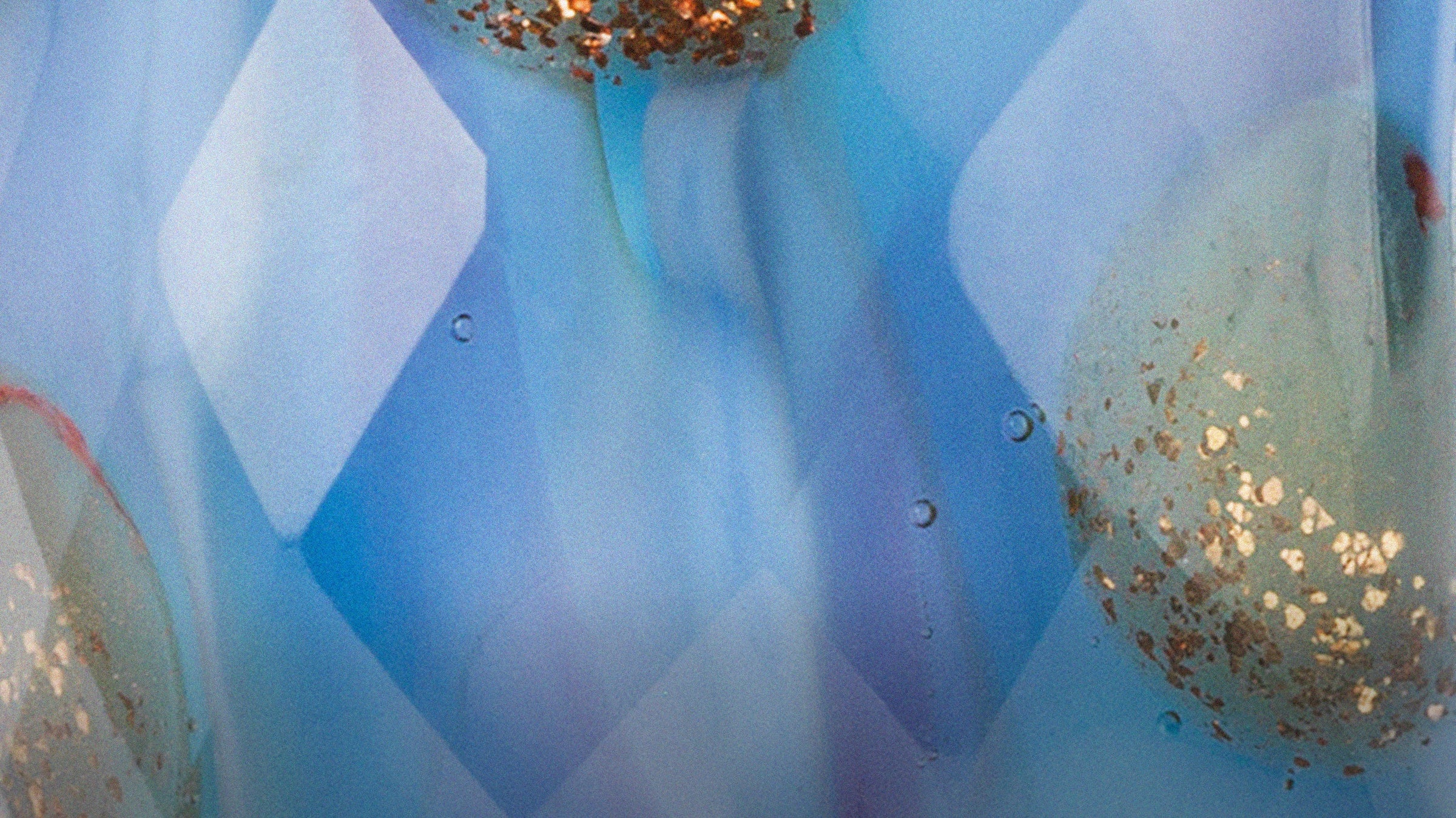 Goldtupfen in Cyan limitierte Edition