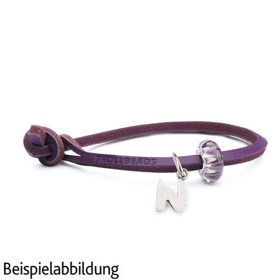 Unique Leder Armband, Sumach mit Buchstaben Anhänger