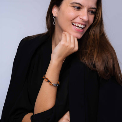 Gruseliges Kürbisarmband, 21 cm