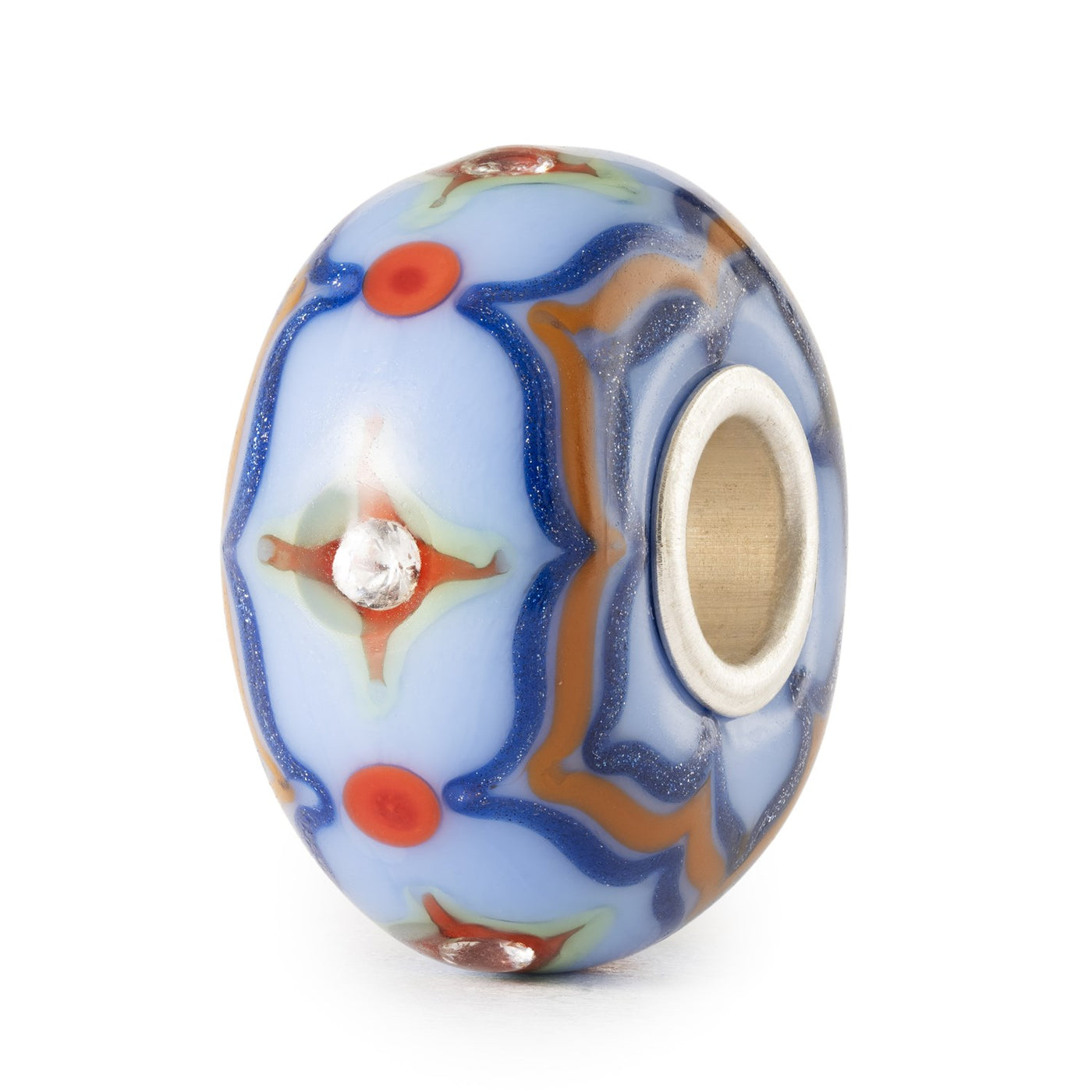 Porzellanschimmer in Azur Armspange