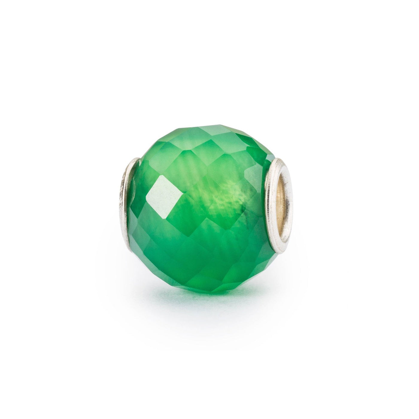 Runder Grüner Onyx, Facettiert
