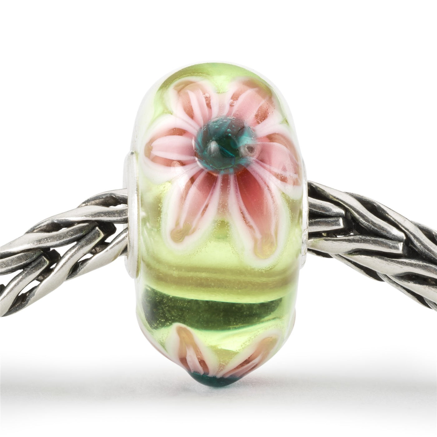 Pinke Blumen - Limitierte Edition auf einem Silber Armband