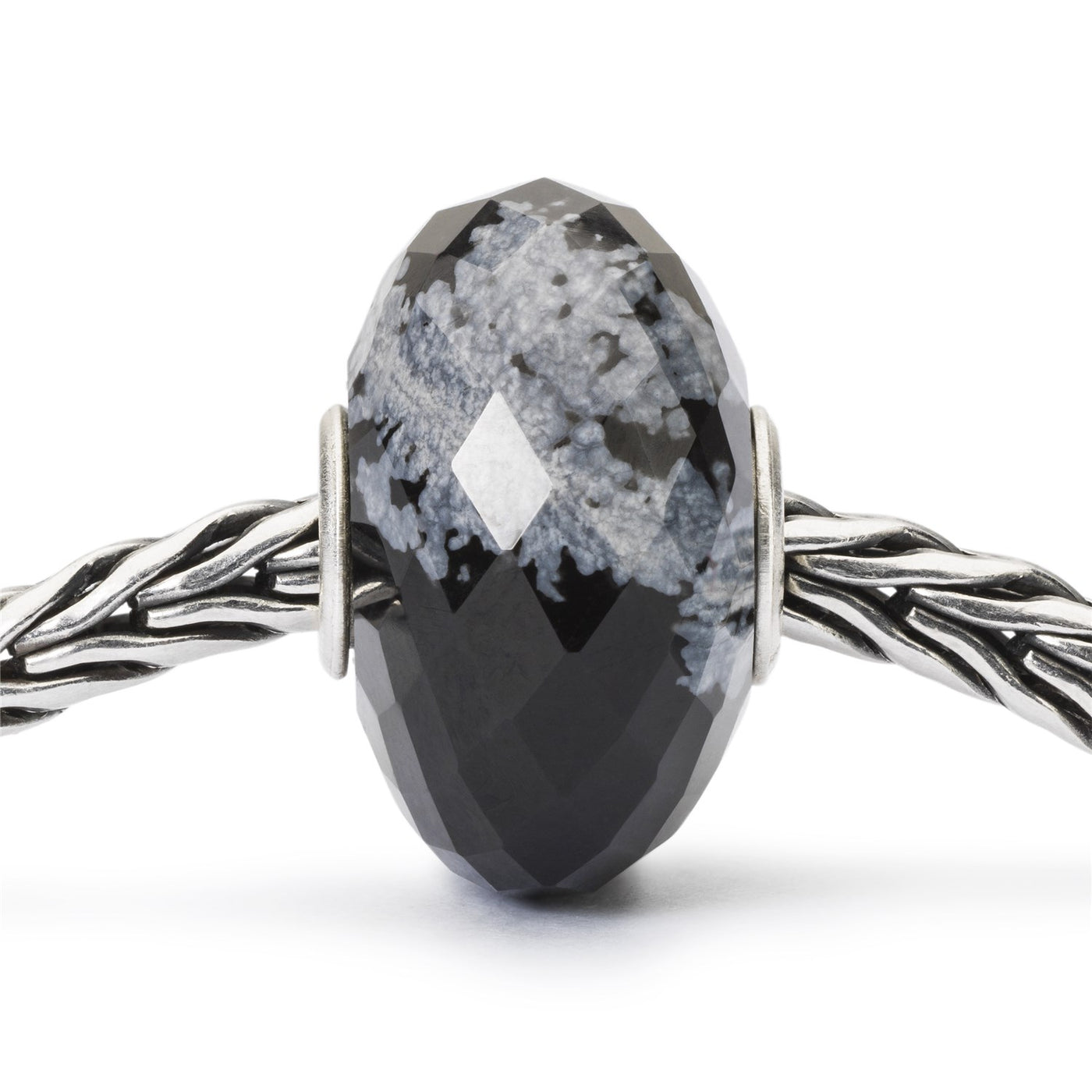 Limitierter Facettierter Schneeflocken Obsidian - Black Friday Bead 2018