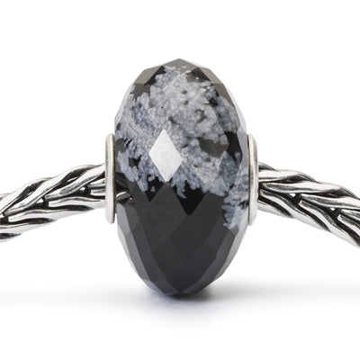 Limitierter Facettierter Schneeflocken Obsidian - Black Friday Bead 2018