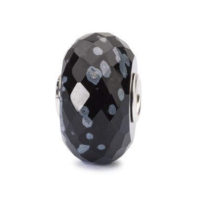 Limitierter Facettierter Schneeflocken Obsidian - Black Friday Bead 2018