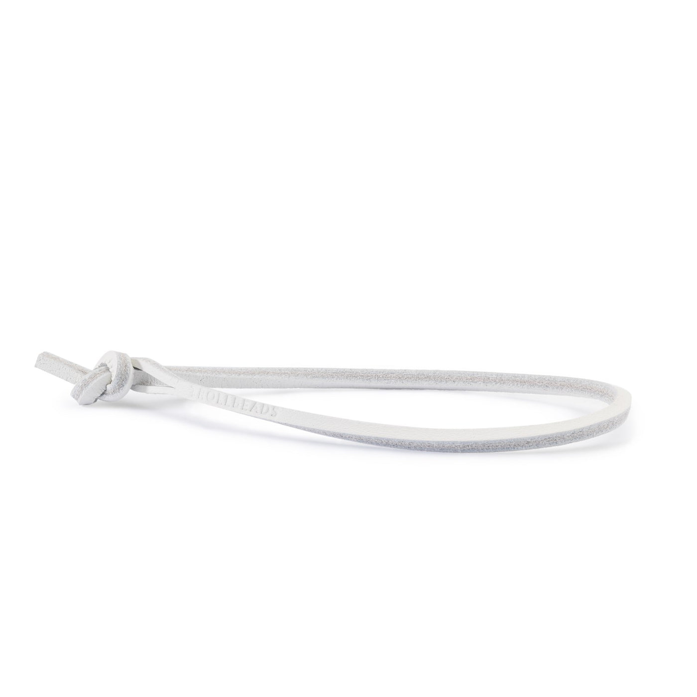 Single Lederarmband, weiß