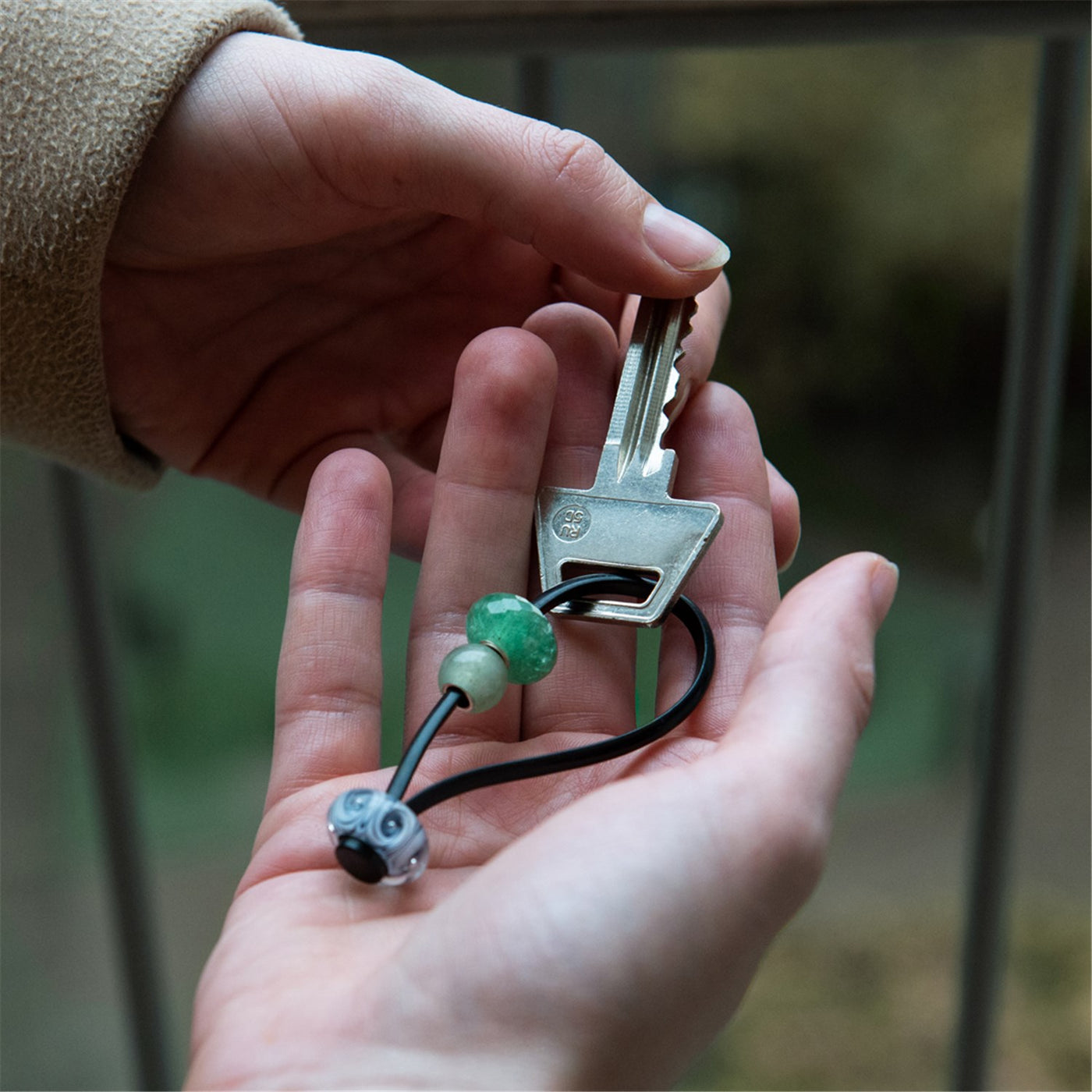 Unique Glasbead Schlüsselanhänger