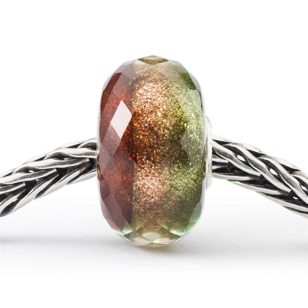 Trollbeads Charm 'Facettierter Blauer Goldstein' – Handgefertigter Glas-Anhänger In Schimmerndem Blau, TGLBE-30054