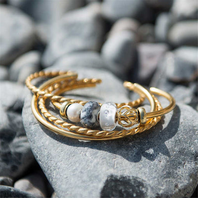 “Diamanten” Bead Weiß