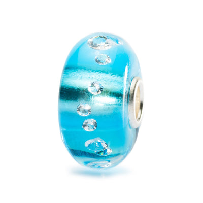 "Diamanten" Bead Eisblau